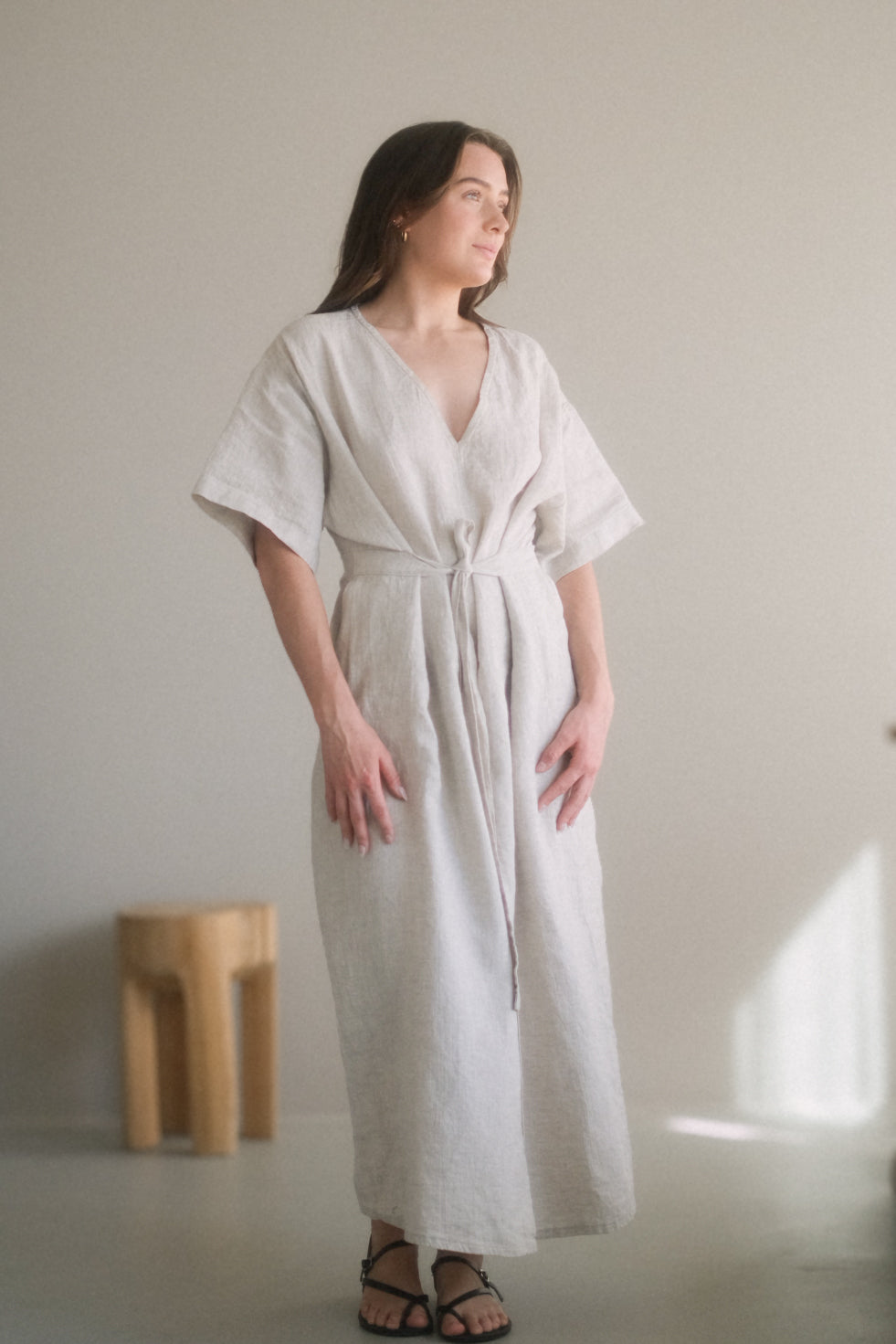 v-neck dress